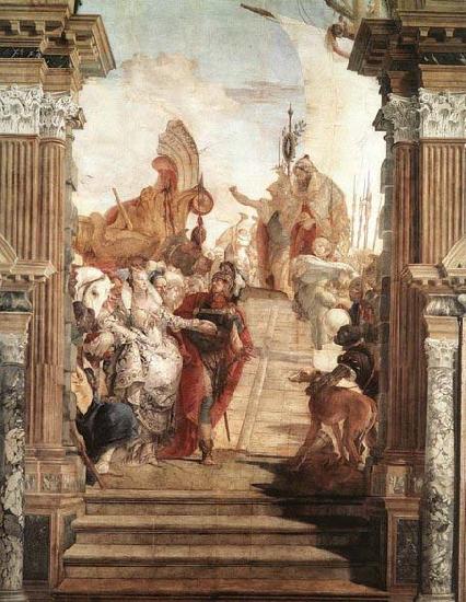 TIEPOLO, Giovanni Domenico The Meeting of Anthony and Cleopatra oil painting image